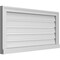 Ekena Millwork Vertical Surface Mount PVC Gable Vent: Functional, w/ 2"W x 2"P Brickmould Sill Frame, 36"W x 18"H GVPVE36X1803SF - alternate 2